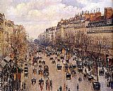 Camille Pissarro Boulevard Montmarte painting